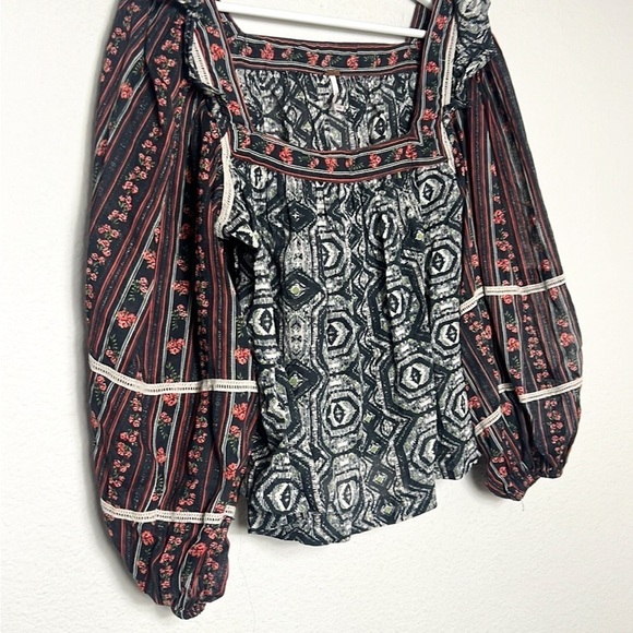 Free People Mostly Meadow Boho Style Blouse - Picture 6 of 10